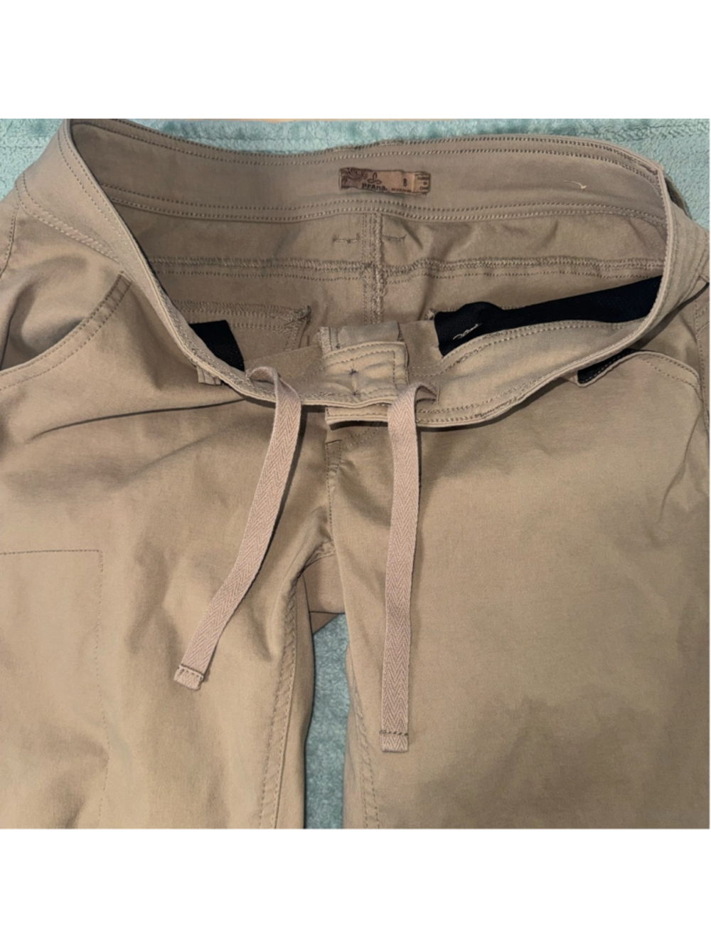 Prana Halle Pant Hiking Outdoor Tan Standard Fit Stretch Boot Size 8 Gorpcore - Picture 7 of 15